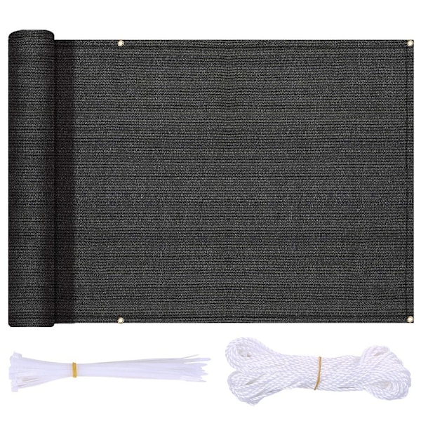 Balkongskydd Insynsskydd Svart Black Black