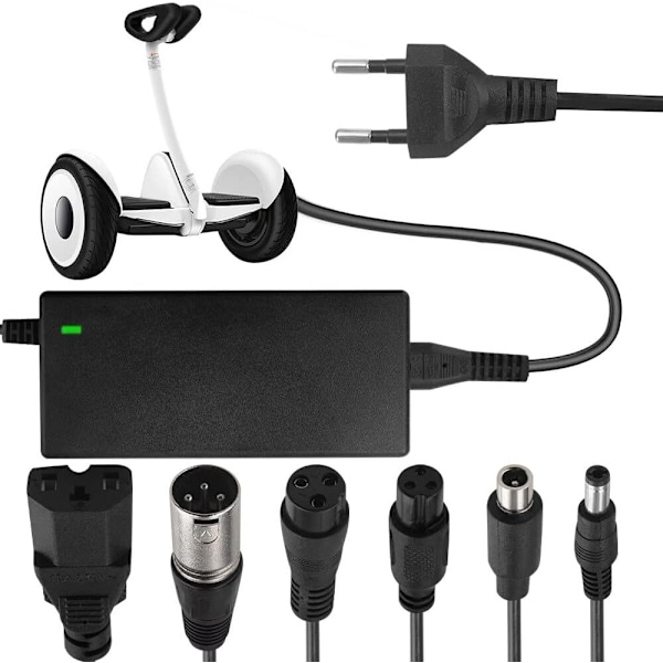 42V 2A batterioplader DC5.5x2.5 hurtig opladning universal til 36V lithium batteri 100-240V EU - stik