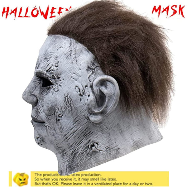 mingqing Halloween Michael Myers -naamio, Halloween-lateksikauhunaamio cosplay-asuun