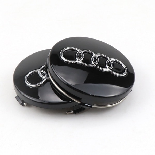 4 stk. Hjulkapsler Kompatible med Audi 60MM ABS