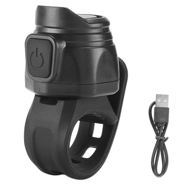 USB Laddningsbar Cykel Motorcykel Elektrisk Bell Horn Svart