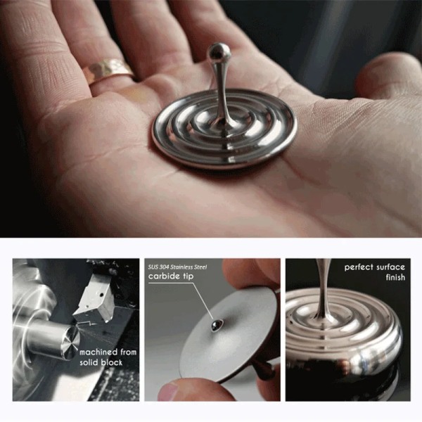 Spinning Top Roterande Magnetisk Dekoration Skrivbord Vattendroppe Fingertops Spinner Leksaker Presenter Vattendroppe Hand Gyro Metal Fidget Toys