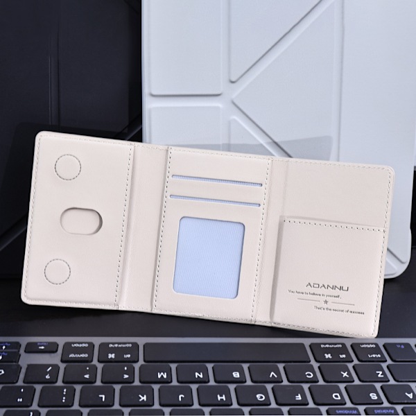 Magnetiskt kortfodral med tre fack, extra stor kapacitet, universell Magsafe mobiltelefonhållare för mobiltelefoner black