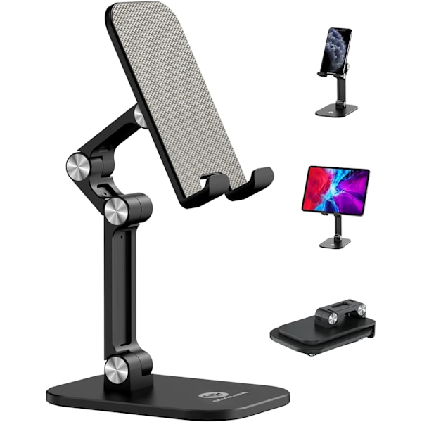 Mobiltelefonholder, justerbar højde og vinkel iPhone-holder til De
