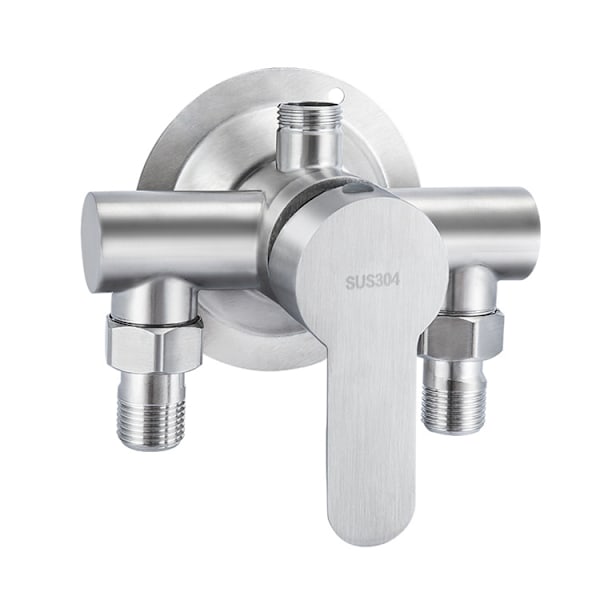 304 stainless steel hot and cold water mixer, exposed shower faucet, inlet and outlet pipes diameter DN15