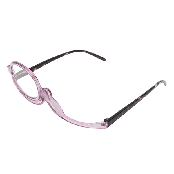 Makeup Reading Glasses Single Lens Magnifying Flip Down Rotating Makeup Glasses for Eyes +2.50