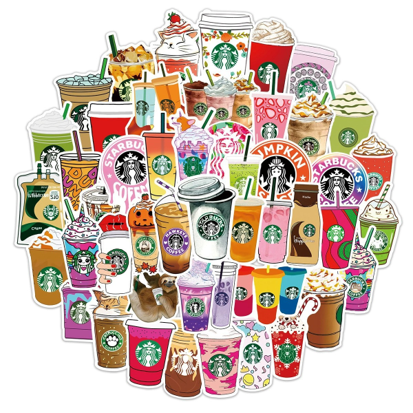 50st Starbucks klistermärken - Graffiti klistermärken