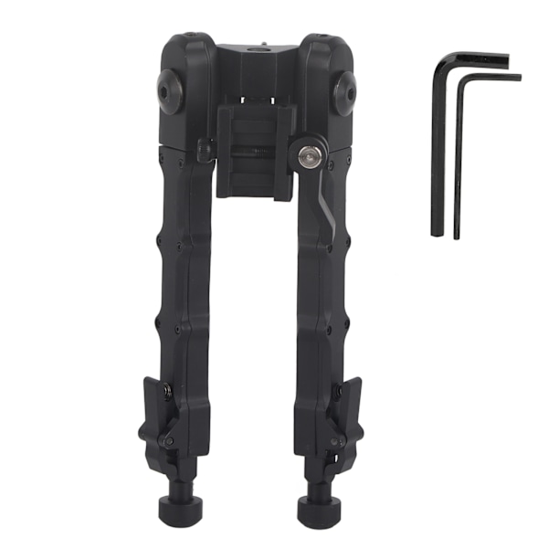 Aluminiumslegering Skyde Bipod Teleskopisk Hurtigmonterings Bipod til Udendørs Jagt Skydning Sort