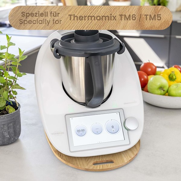 Thermomix TM6 TM5 rullalauta, Thermomix akryylirullalauta, vakaa ja helppo siirtää, Thermomix-lisävarusteet, tammi