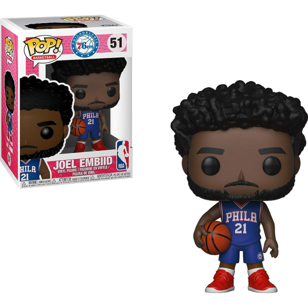 Funko Joel Embiid med blå tröja (Philadelphia 76ers)