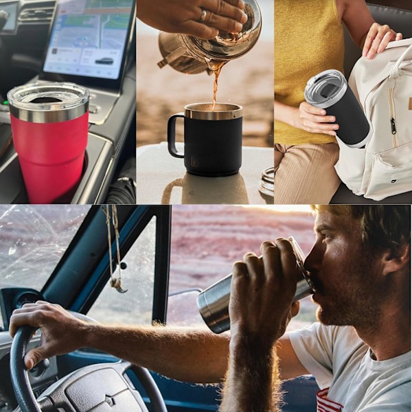 Tumblerlock, Magnetiska Ersättningslock för 20 oz Tumbler, 16 oz Pint, 10/24 oz Mugg, 10 oz Lowball, för Ozark Trail, Gammal Stil Rtic