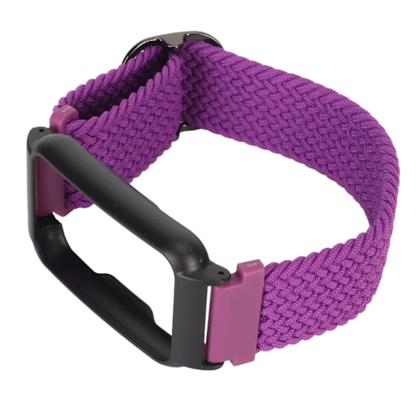 Nylon armbandersättning Wirstband justerbar sport andningsbar armband med fodral för Oppo Free Purple med svart fodral