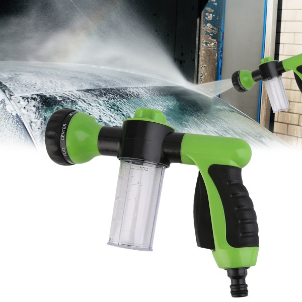 Vattenslang Munstycke Biltvätt Sprinkler Foam Lance green