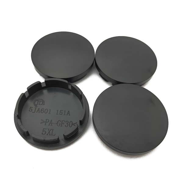 kpl/setti Musta/Hopea 56mm Auton Vanteen Keskikuppi ABS-muovista Auton Yleismalli