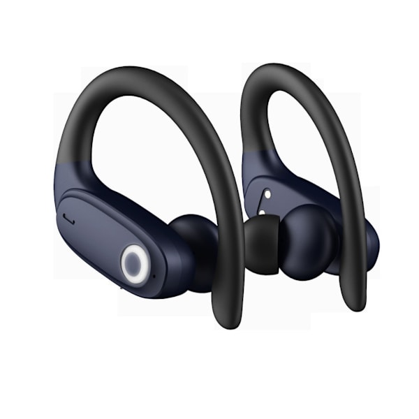 Trådlösa hörlurar Bluetooth-hörlurar over-ears 48H uppspelning sport hörlurar al Dual LED Power Display Headset Svart