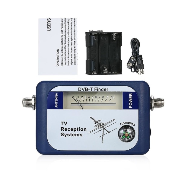 DVB-T Professionell TV Antenn Finder Digital Antenn Terrestriell Signalmätare Pekare TV Satellitmottagare