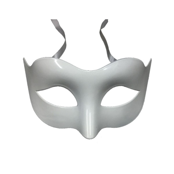 Svart Ögonmask / Mask - Halloween & Maskerad White