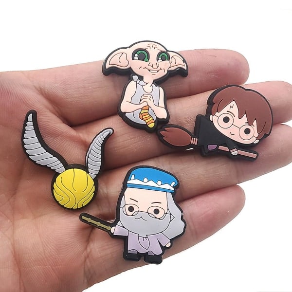 17 Harry Potter Tegneserie Sko Charms til Croc Clog Sko Dekoration Sandaler Tilbehør Børn Voksne Festartikler