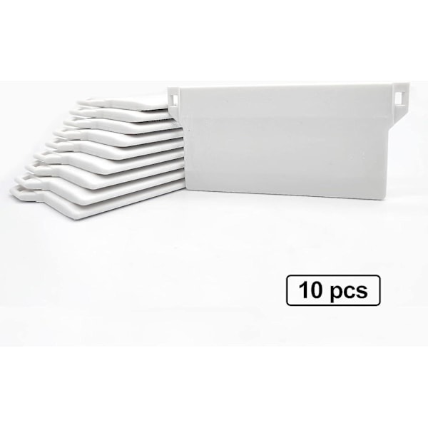 10 st vertikala persienner vikter 127 mm reservdelar bottenvikter lameller - vit