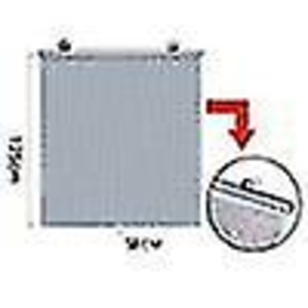 Multifunctional Roller Blinds with Suction Cups Sun Protection Blackout Nail-Free 58 * 125cm (Grey)