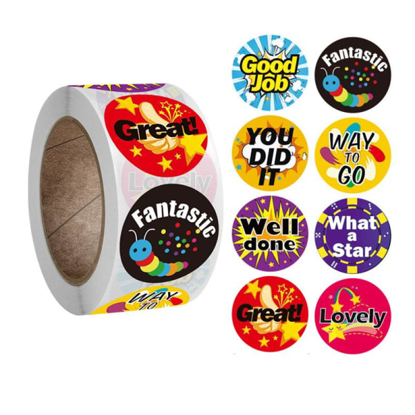 500:a klistermärken klistermärken - Skolmotiv - Tecknad multifärg
