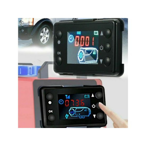 LCD-omkopplare Parkeringskontroll + 4-knappars fjärrkontroll