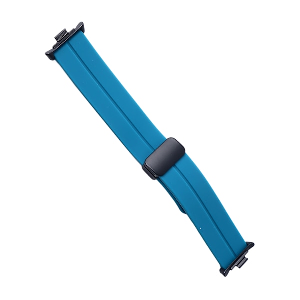 Klockarmband Klockarmband Silikon Magnetisk Fällbar Flexibel Vattentät Klockarmband för Mi Band 8 Pro Rock Blue