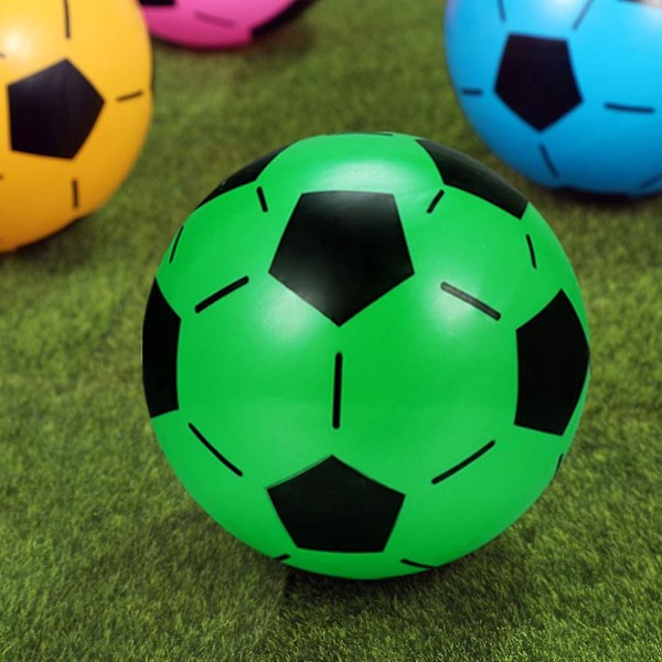4 stk. plastik oppustelige fodbolde børn traditionel fodbold{EE}