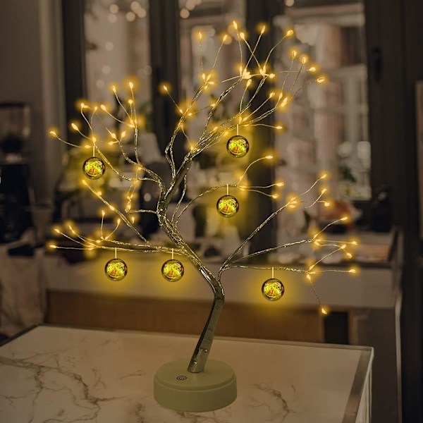 Lämmin valkoinen LED Bonsai -puuvalot, 108 säädettävää oksaa, sisätilojen USB-lamppu kaukosäätimellä, lämmin valkoinen lämmin valkoinen Warm white Parent