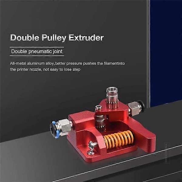 Dual Gear Ekstruder, Kompatibel med for 3 CR10 -10 Pro -10S Aluminium Drev, til 3D Printer