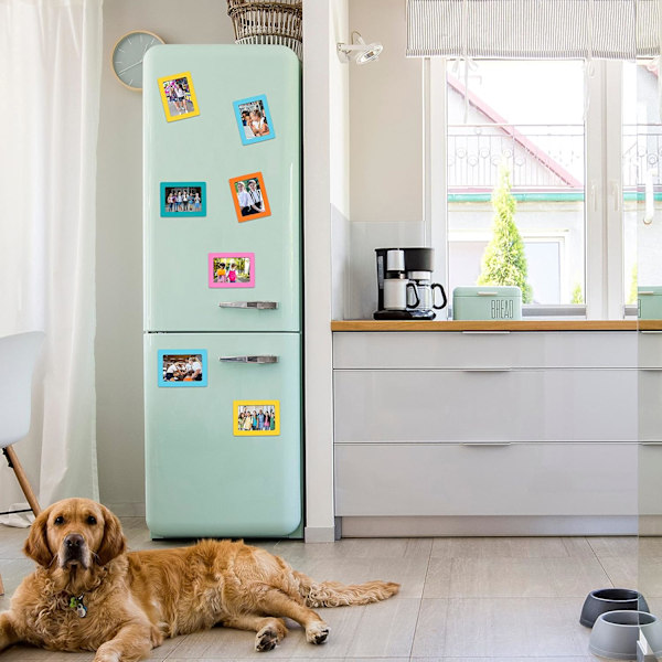 Magneettiset kuvakkeet (15 kpl, suuret) - 6x4 tuumaa - Valokuvamagneetti jääkaappiin/Magneettiset kuvakkeet jääkaappikuville, suuret Multicolor