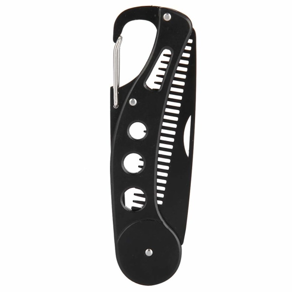 Stainless Steel Folding Beard Comb, Multifunctional Pocket Beard