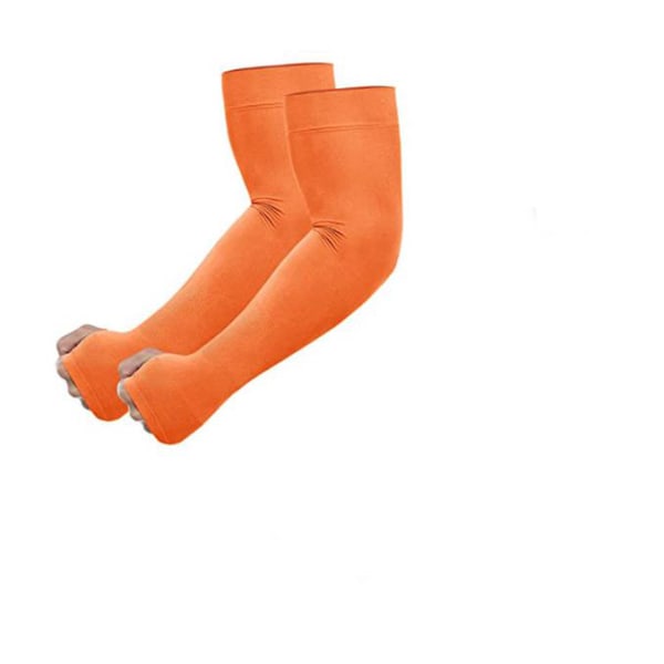 Arm Sleeves UV-skydd Is Silke Textur Andas orange