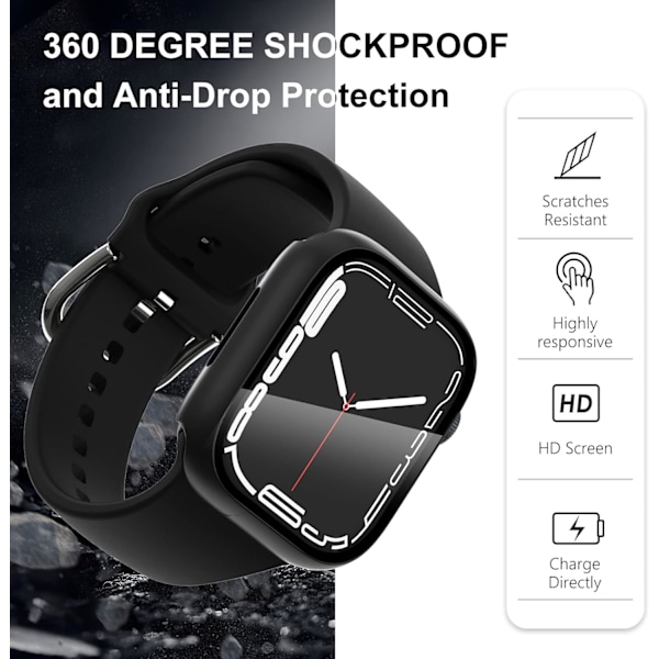 6-pack Kompatibel med Apple Watch Skärmskydd 42mm Serie 3 2 1, Hårt PC Stötfångare Sportskyddsfodral för iWatch 42mm Män Kvinnor 42mm