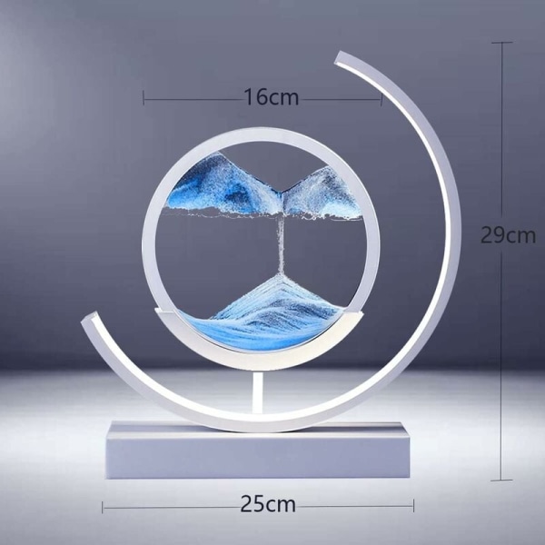 Bordslampor för flytande sandmålning, bordslampa 3D flytsandkonst