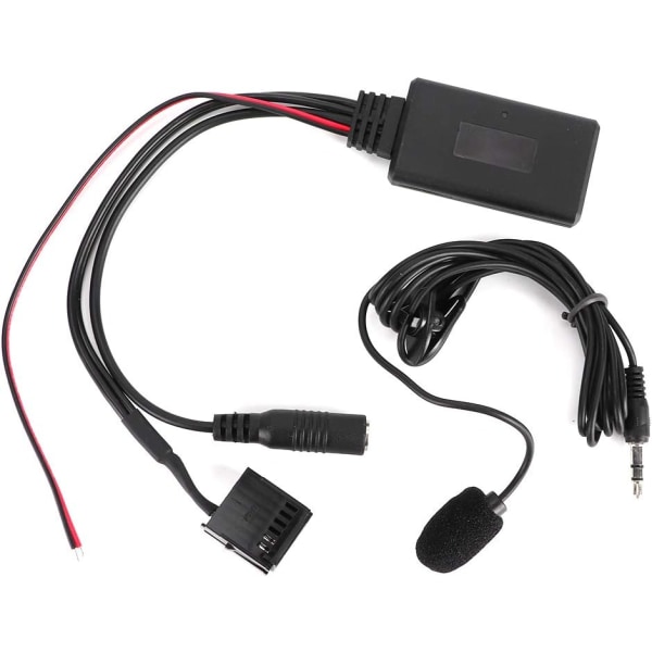 Car Bluetoothhjälpadapterkabel, Bluetooth Auxhandsfreemodul med mikrofon Handsf