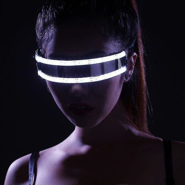 Creative Led Glasses Laser Glasses For Nightclub Performers Led Glasses Party Dancing Glowing Led Mask Rave Glasses Auspicious