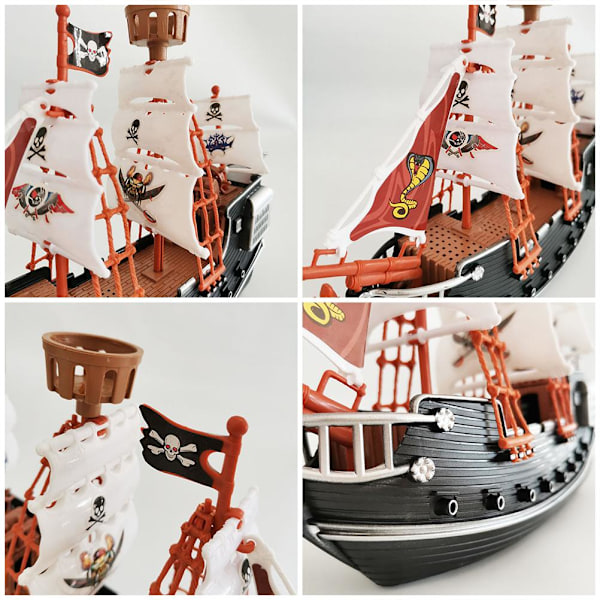 Børne Piratskib Legetøj Hjemme Dekoration Ornament Sikker Holdbar Piratskib Model til Børn