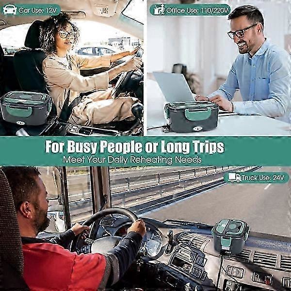 Sähköinen Lounaslaatikko Lämmityskontti Lämmitin 3-in-1 Auto Kuorma-auto Työ Elic