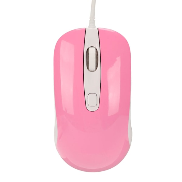 Trådbunden RGB 3500DPI 6600fps 4 knappar ergonomisk lotteri rosa mus