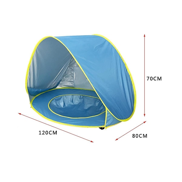 Vauvan ranta-aurinkosuoja, vesiteltta, UV-suojattu aurinkosuoja uima-altaalla, lapsi ulkoilmaretkeilyyn