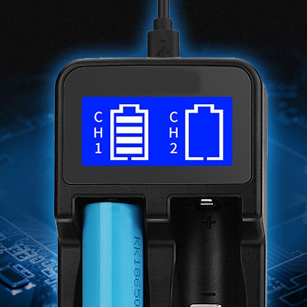 Intelligent USB Batteriladdare LCD-skärm för Li-ion 18650 18500 18490 18350 17670 14500/Ni MH/Ni Cd Laddningslösning