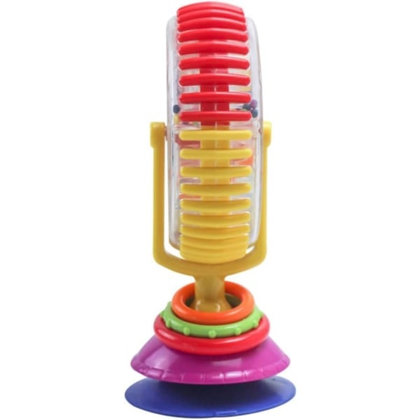 Baby Ferris Wheel - Babyroterande skallra med sugkopp, tidig utveckling, skallra leksak, pariserhjulform, barnstol, handhållen leksak{SL}