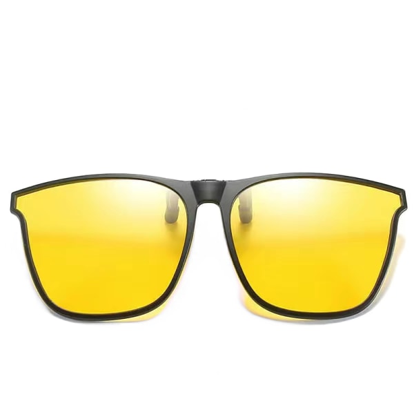 Polariserade Clip-on solglasögon Unisex Anti-Glare Yellow