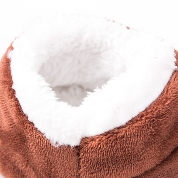Sort, herre hjemmesko sokker vinter varme fuzzy foret skridsikre bløde R{sl】