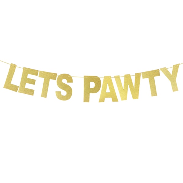 Pet Party Ballongpaket - Guld gold