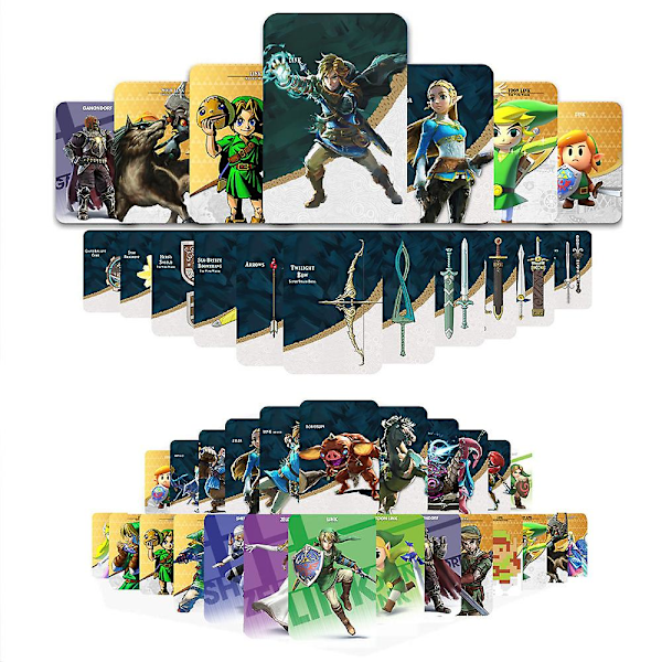 38 st Nfc Amiibo-kort för Legend of Zelda Tears Of The Kingdom Breath Of The Wild Linkage-kortset
