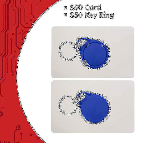 Rfid Kit Rc522 lukijalla, sirulla ja kortilla 13.56 Mhz Spi yhteensopiva Arduino ja Raspberry Pi kanssa