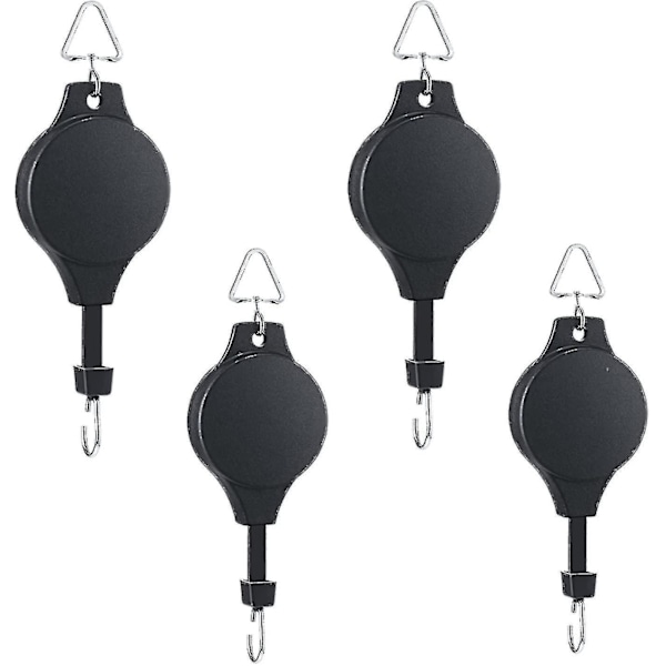 4-pack Växt Infällbar Växtkrok Rulle Justerbar Växthängare Hängande Blomkorg För Trädgårdskorgar Krukor Och{HH}