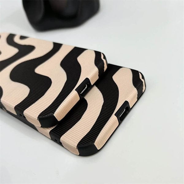 Kompatibelt med iPhone 15 Mobilskal Mode Enkelt Sött Zebra St{EE}